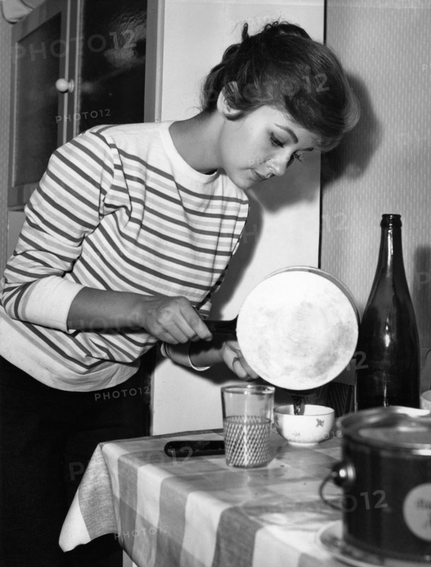 Christine KAUFMANN at home, late 50s
