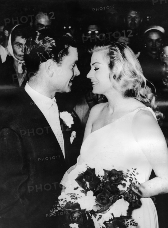 Wedding of Antia EKBERG and Anthony STEEL, 1956