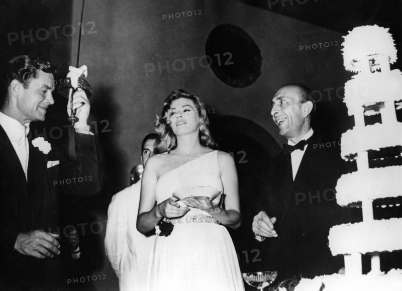Wedding of Antia EKBERG and Anthony STEEL, 1956