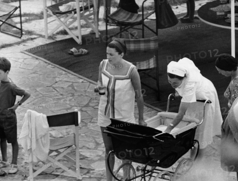 Silvana MANGANO with stroller