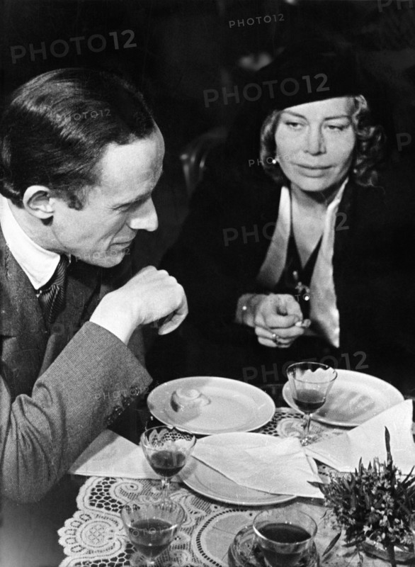 Axel von AMBESSER with wife Inge, 1947