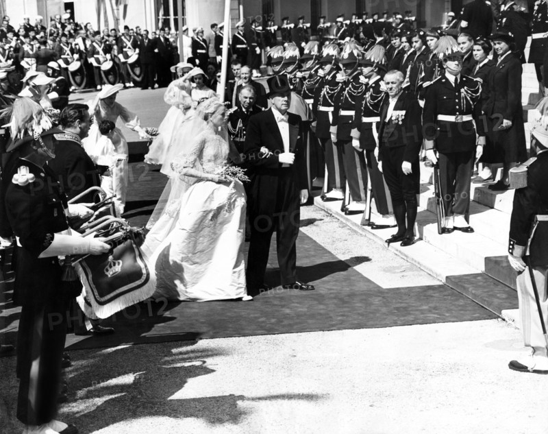 Wedding of Grace KELLY and Prince Rainier III. from MONACO, 1956