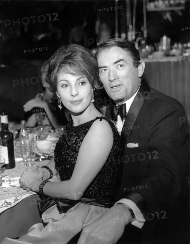 Gregory PECK with wife Veronique PECK