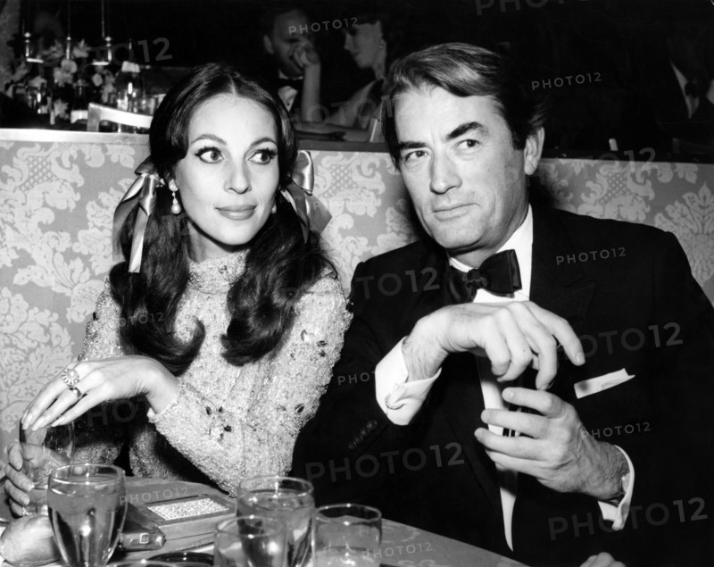 Gregory PECK with wife Veronique PECK