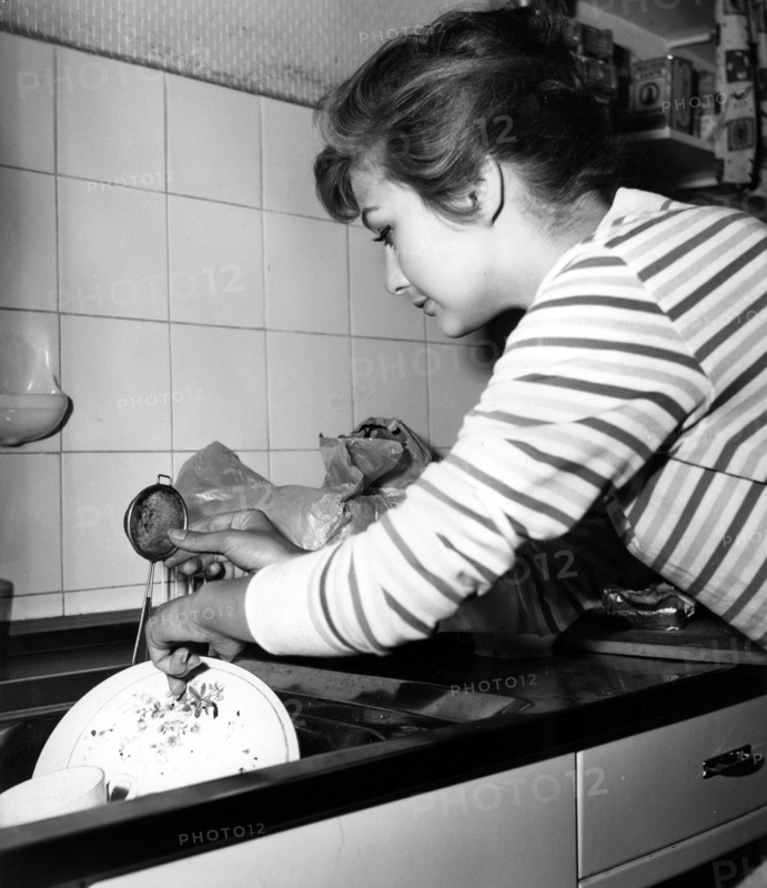 Christine KAUFMANN at home, late 50s