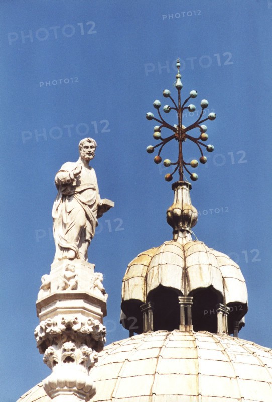 Detail of St. Mark's Basilica in Venice.