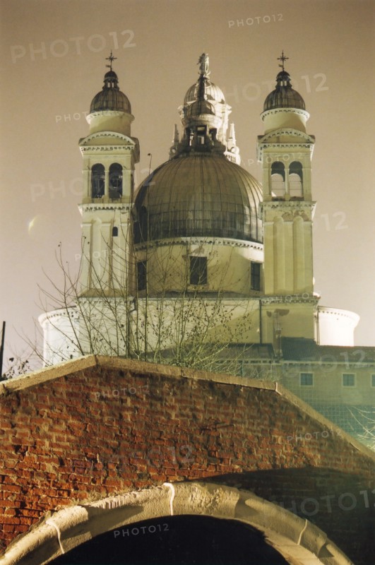 The Santa Maria della Salute Church and The Ponte dell'Umiltà in Venice.