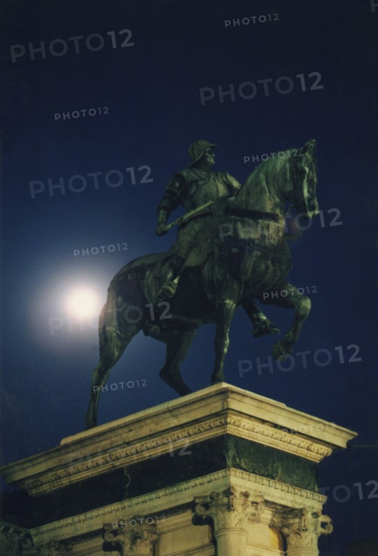 La statue du Condottiere Colleone à Venise.