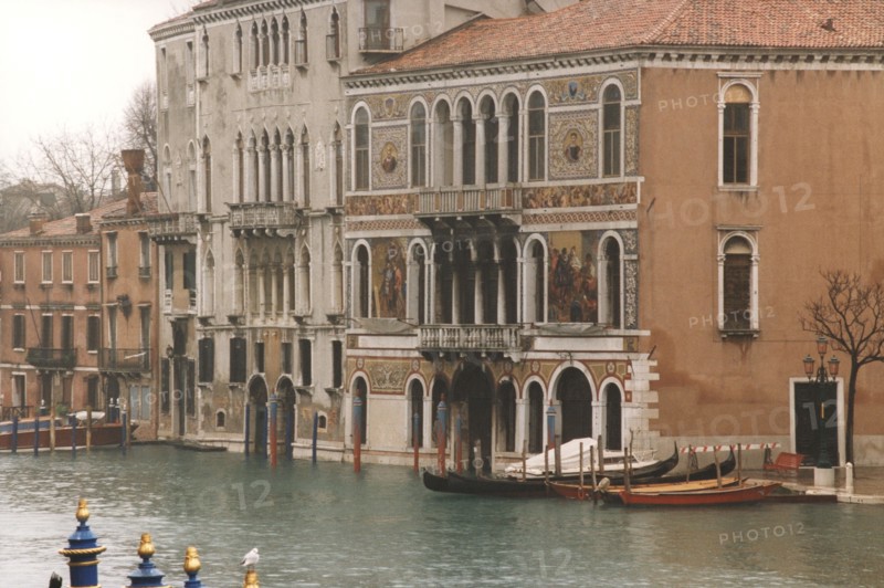 Barbarigo and Da Mula palaces, on Canal Grande in Venice