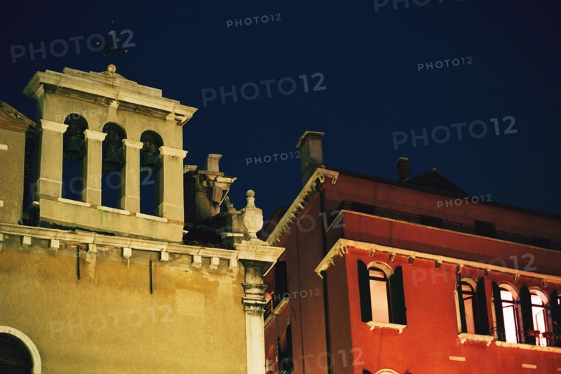 Facades at night