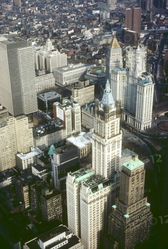 Overall view of Manhattan's Financial District