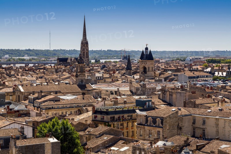 Panoramic view Bordeaux Gironde Aquitaine France Europe