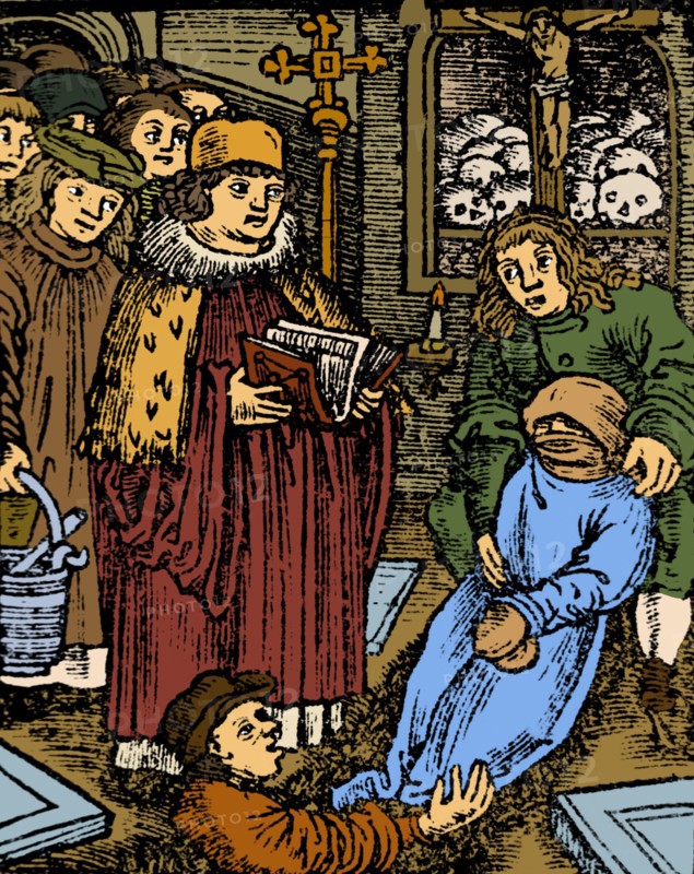 Black Death Plague Victim, Medieval Funeral