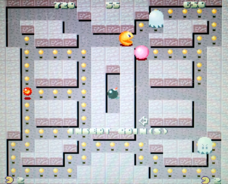 Hyper Pacman Pac Man Semicom 1994 vintage arcade videogame screenshot - EDITORIAL USE ONLY