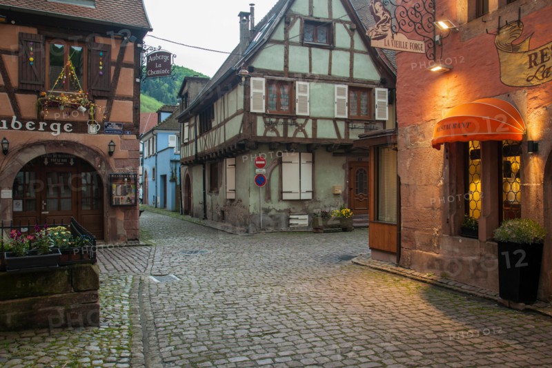 Evening in Kaysersberg, Alsace, France.