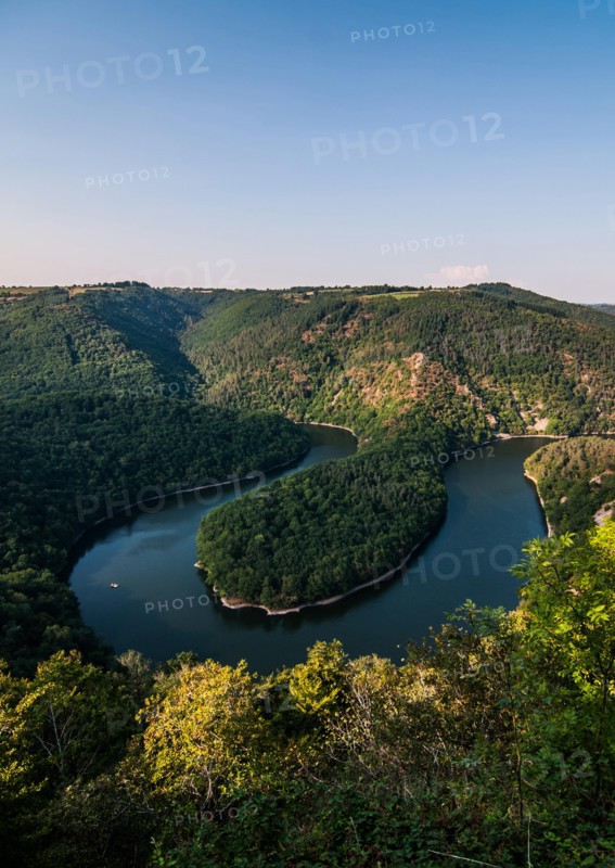River of Queuille at Pontaumur, France