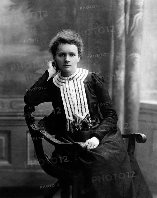 Marie Curie. The Nobel prize winning scientist, Marie Sklodowska Curie (1867-1934). Photo c.1903