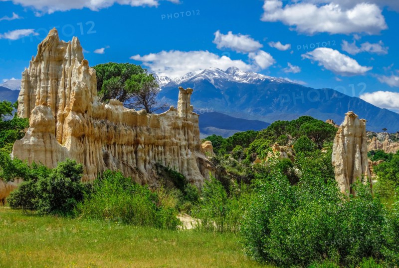 Orgues Ille sur Tet, Pyrenees Orientales, France