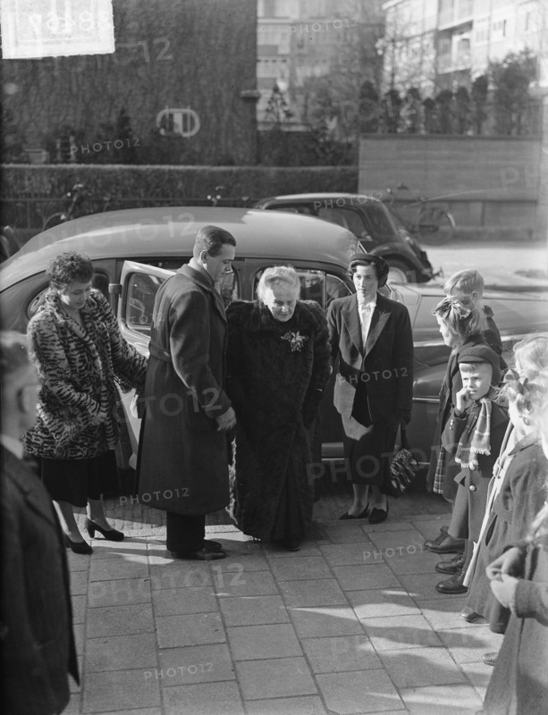 Maria Montessori in Amsterdam Date: March 1, 1950 Location: Amsterdam, Noord-Holland Keywords: education, pedagogen Personal name: Montessori, Maria