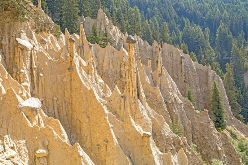 Natural Earth Pyramids in Renon, Ritten, South Tyrol, Italy