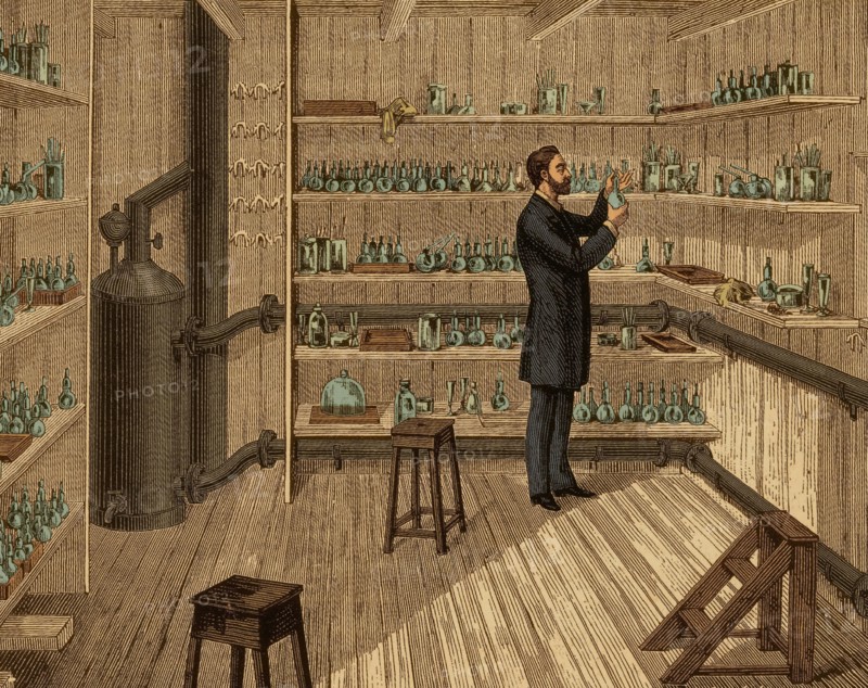 Louis Pasteur in Hot Room, 1884