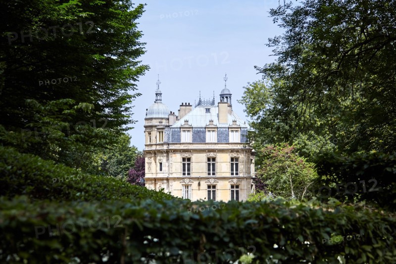 Le Port-Marly, France - June 24, 2018: The Chateau de Monte-Cristo (architect Hippolyte Durand) is a house museum of the writer Alexandre Dumas