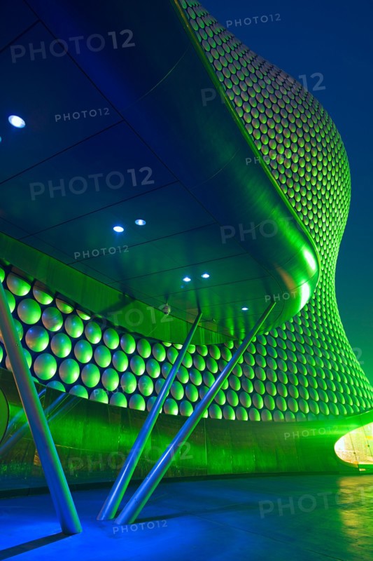 Selfridges, Bullring shopping mall in Birmingham at night, West Midlands of England