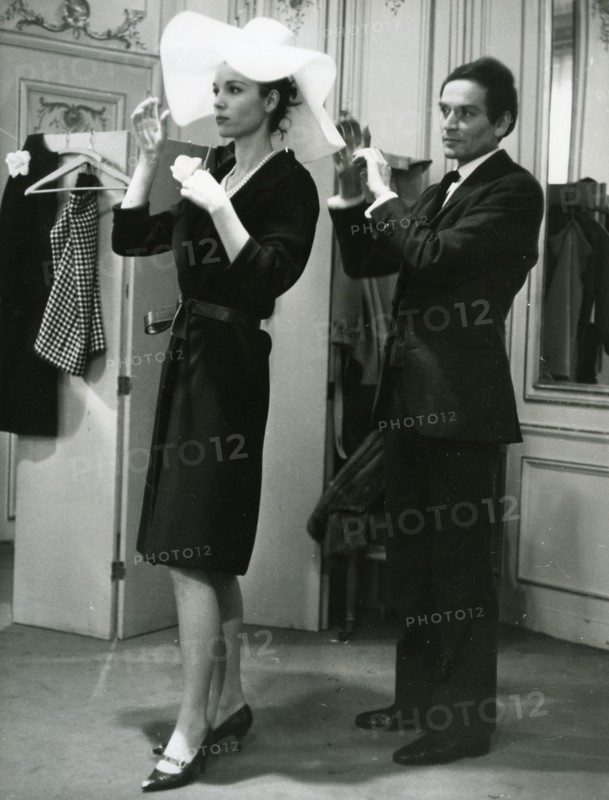 PIERRE CARDIN - French fashion designer at his Paris salon about 1970
