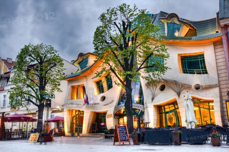 crooked house (krzywy domek), Sopot, Poland
