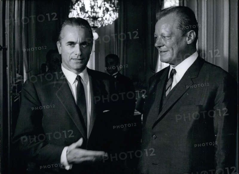 Jul. 04, 1969 - Germany's Minister of Foreign Affairs Willy Brandt met with Prime Minister Chaban-Delmas while in Paris for a day.