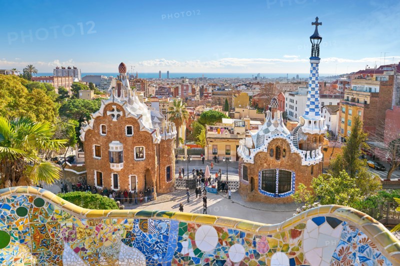 Park Guell by Antoni Gaudi, Barcelona, Spain