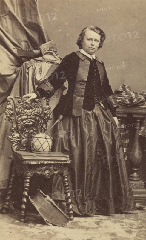 Rosa Bonheur; André Adolphe-Eugène Disdéri, French, 1819 - 1889, 1861 - 1864; Albumen silver print