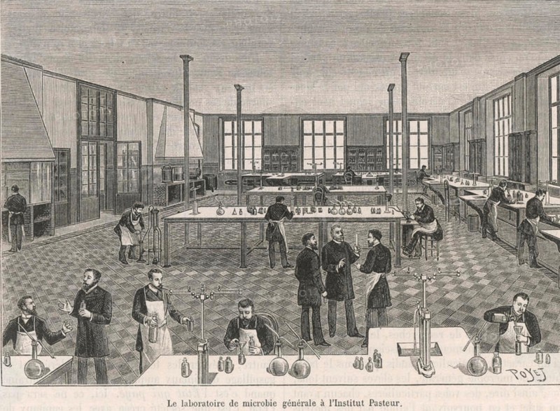 LOUIS PASTEUR (1822-1895) French biologist and chemist. The Pasteur Institute in Paris shortly after opening in 1888.