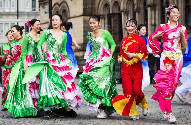 Manchester celebrates Chinese New Year today (Sunday 7th Feb 2016) with a dragon parade and traditional dancing through the city