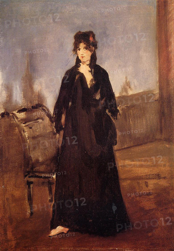 Edouard Manet - Young Woman With Pink Shoe Portrait Ber Morisot 1868