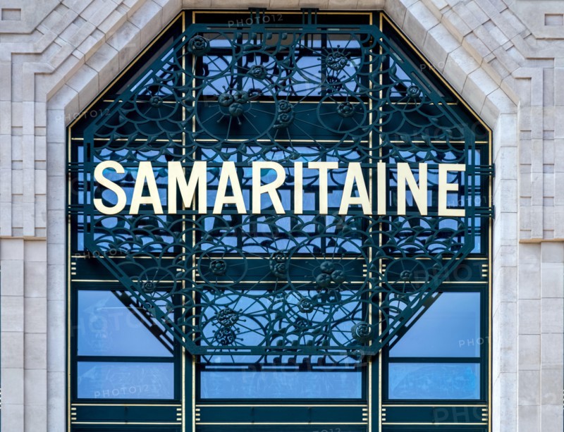 Samaritaine department store shop sign - Paris
