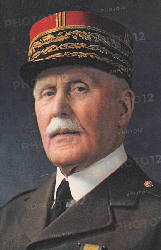 PHILIPPE PETAIN (1856-1951) Official photo of the French army Marshal in 1941
