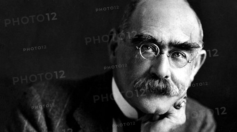 Joseph Rudyard Kipling (30 December 1865 – 18 January 1936) was an English short-story writer, poet, and novelist. He wrote tales and poems of British soldiers in India and stories for children. He was born in Bombay, in the Bombay Presidency of British India, and was taken by his family to England when he was five years old.  Kipling's works of fiction include 'The Jungle Book' (1894), 'Kim' (1901), and many short stories, including 'The Man Who Would Be King' (1888). His poems include 'Mandalay' (1890), 'Gunga Din' (1890), 'The White Man's Burden' (1899), and 'If—' (1910). He is regarded as