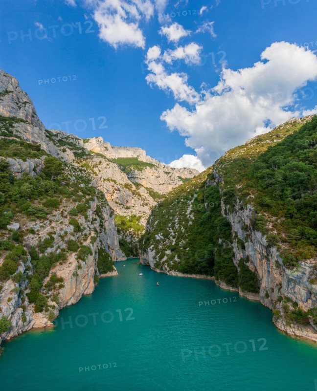 The Sainte croix lake and the canyon of Verdon River.National Park Mercantour. Alps of High Provence