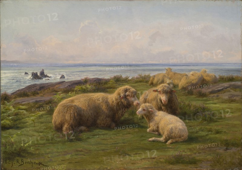 Rosa Bonheur - Sheep by the Sea (1865)
