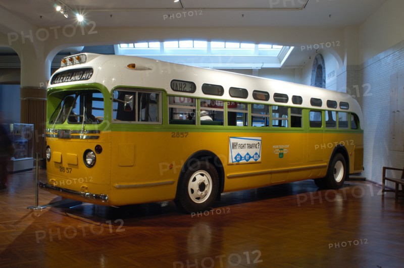 Rosa Parks bus on display at the Henry Ford Museum in Dearborn Michigan