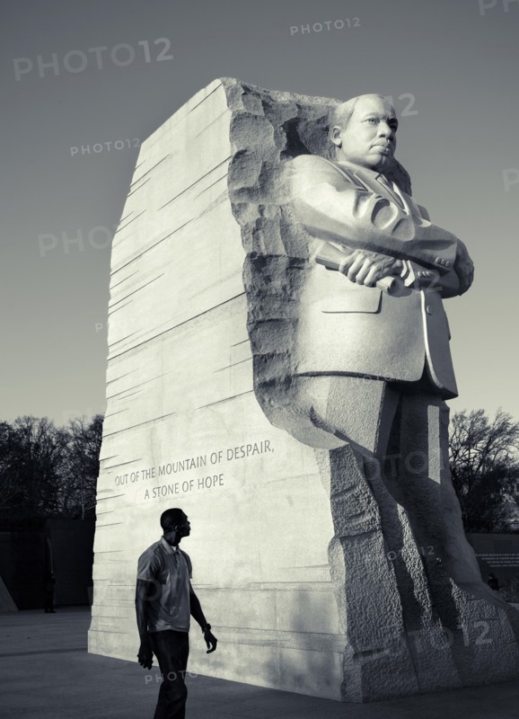 Statue of Reverend Martin Luther King, Jr. National Memorial, Washington D.C. USA.