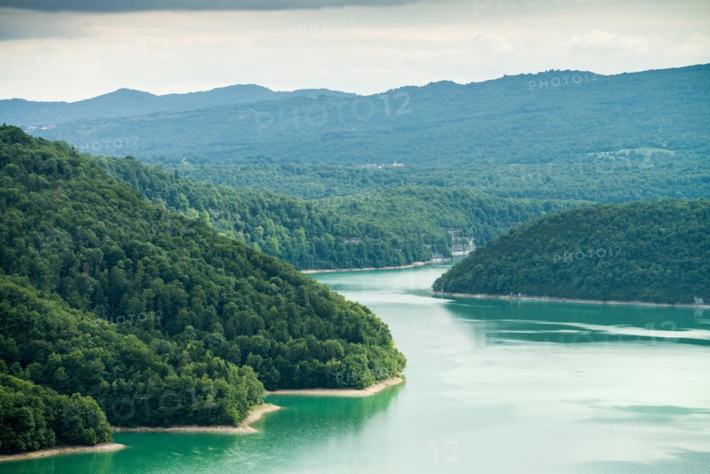 Lake Vouglans, France, Europe.