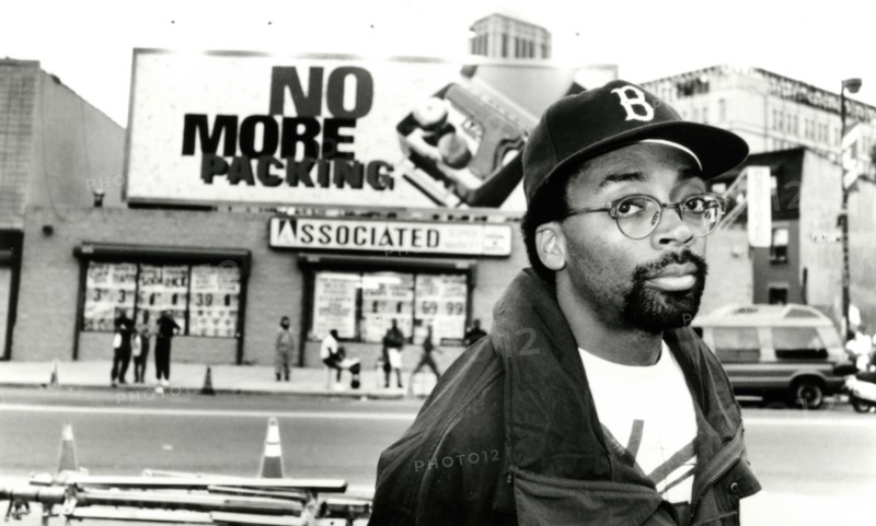 Director Director Spike Lee on the set of the movie Clockers, 1995