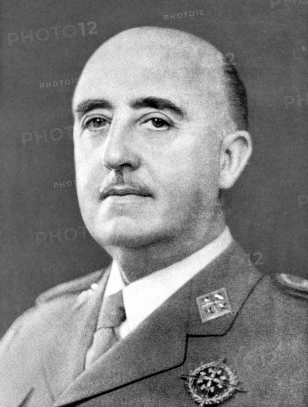 Francisco Franco. Portrait of General Francisco Franco Bahamonde (1892-1975)