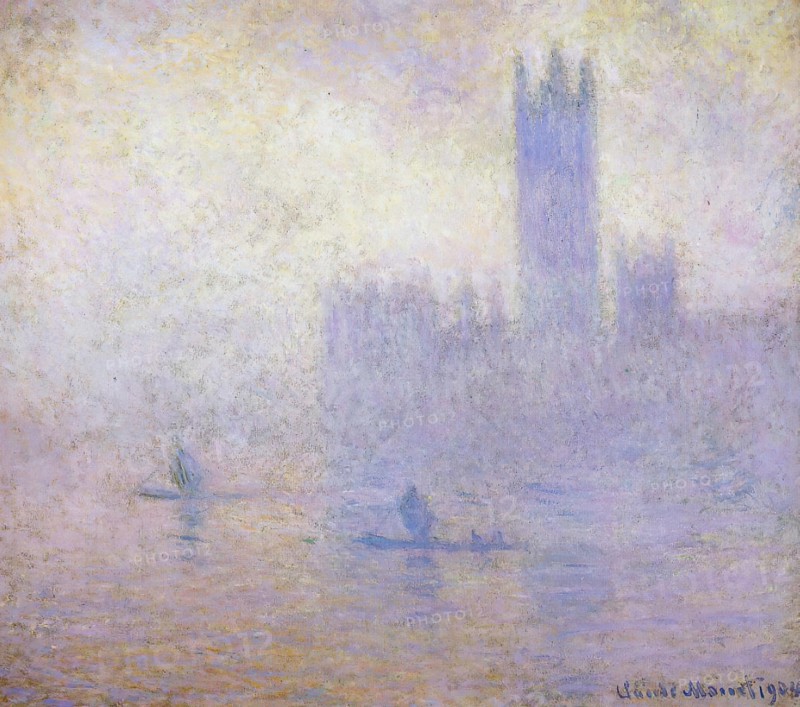 Monet, Le Parlement, effet de Brouillard