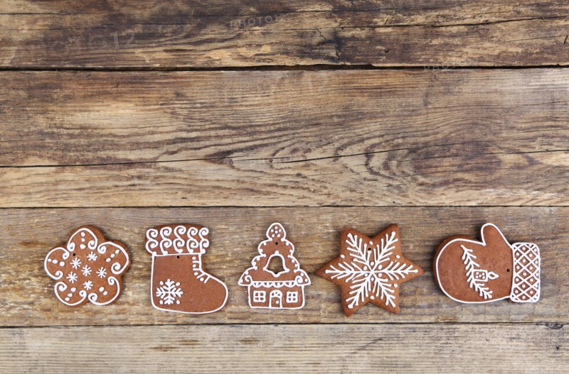 Christmas gingerbread cookies