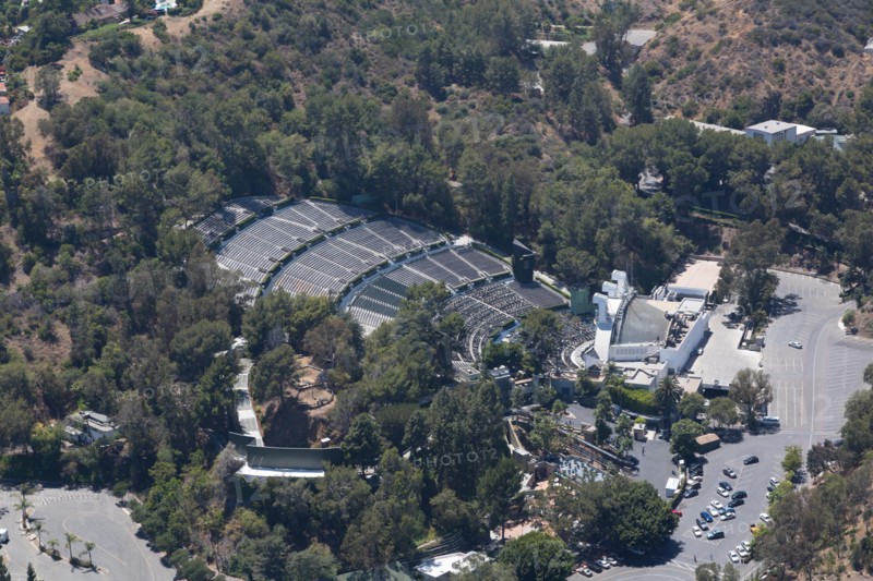 The Hollywood Bowl, a modern amphitheater in the Hollywood area of Los Angeles, California