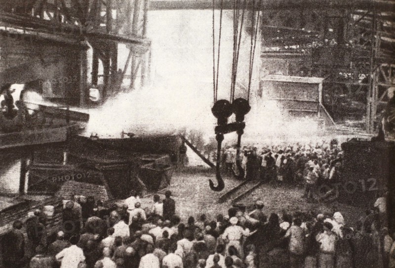 The first steel production at the state plant in Yekaterinoslav (Dnipro, Ukraine) on June 25, 1922.