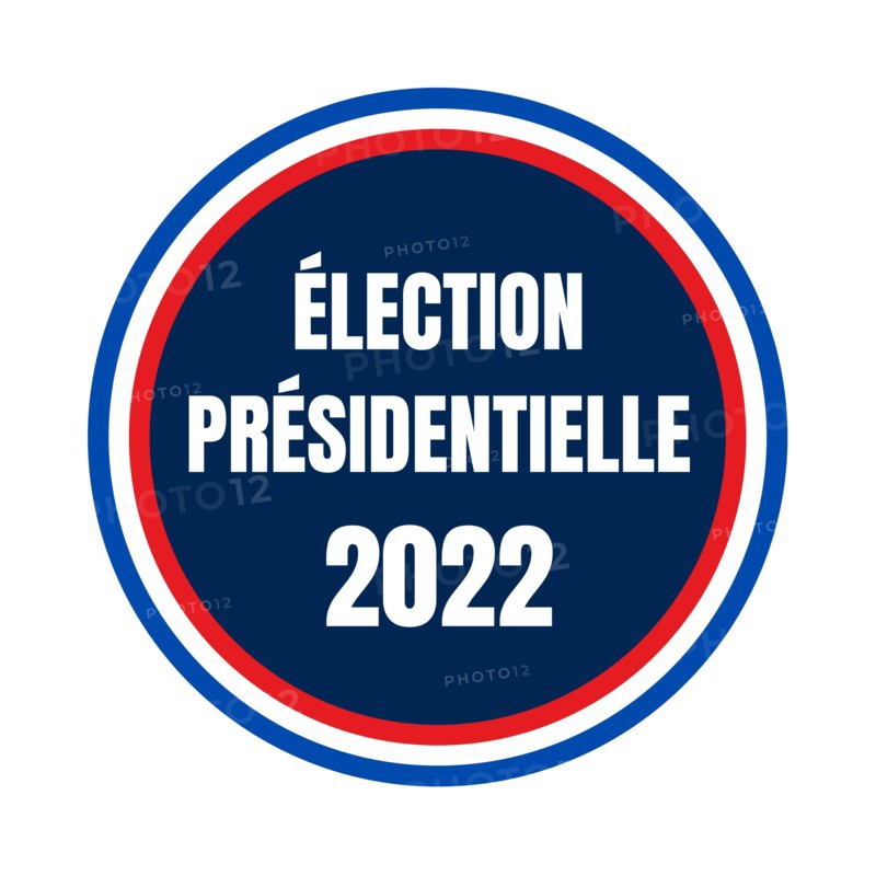 French presidential election in 2022 symbol called election presidentielle 2022 in french language